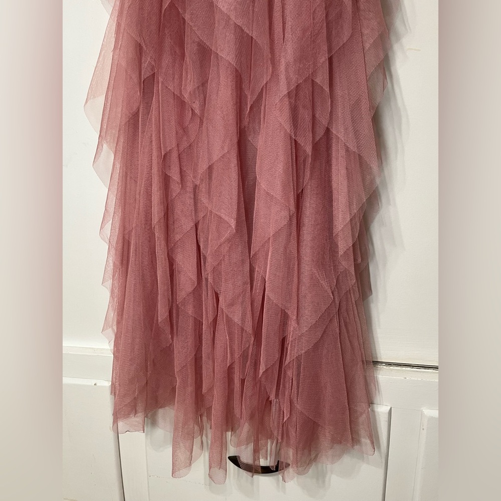 HELLO MOLLY | Into The Middle Tulle Halter Maxi Dress Pink in XS/US 2/AU 6 - Picture 9 of 15